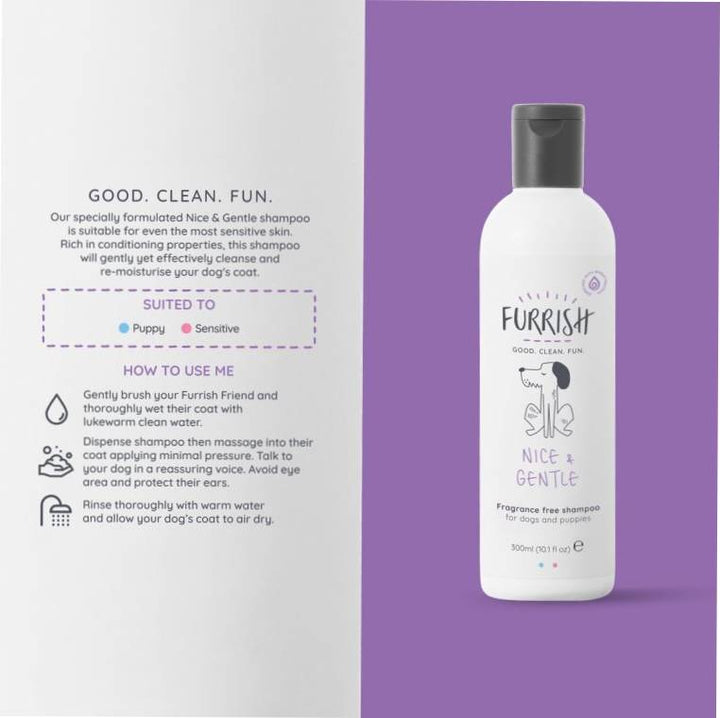 nice and gentle puppy shampoo