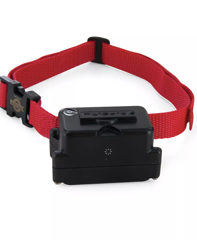 PetSafe Stubborn Dog Add-A-Dog receiver collar with red strap, for wired In-Ground Fence