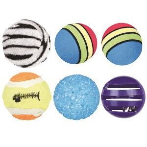Set of Toy Balls Assorted 6pcs