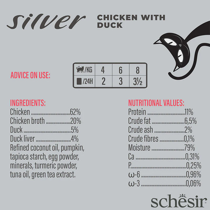 Schesir Sliver M&S Chicken/Duck 70g