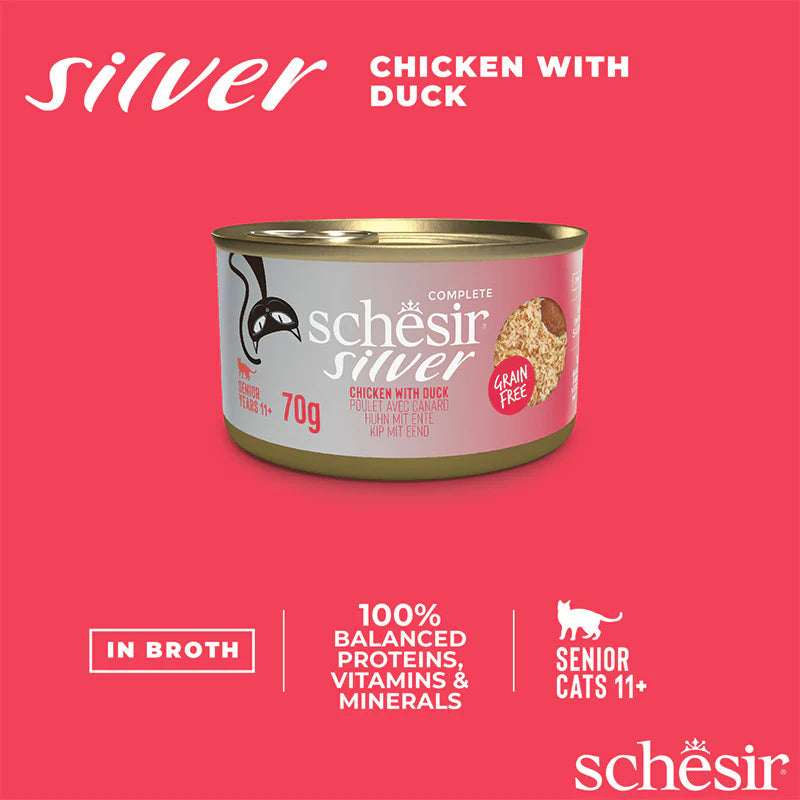 Schesir Sliver M&S Chicken/Duck 70g