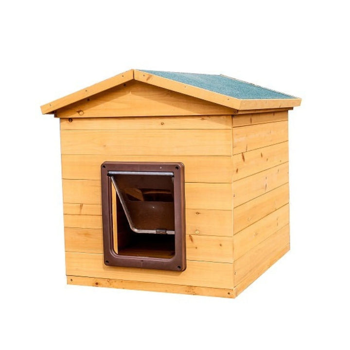 Wooden Dog Kennel With Flap