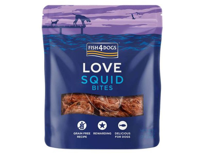 Fish 4 Dogs Love Squid Bites 80g