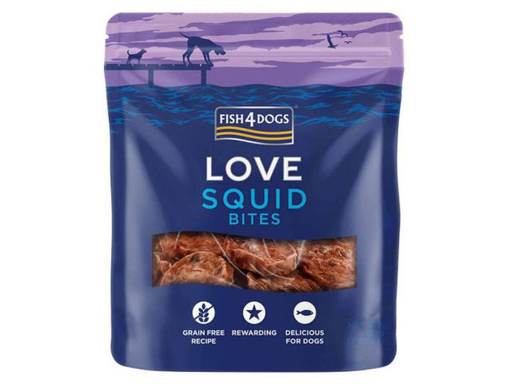 Fish 4 Dogs Love Squid Bites 80g