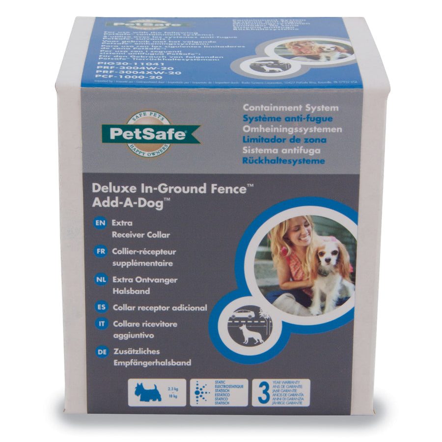 PetSafe Deluxe In-Ground Fence Add-A-Dog extra receiver collar PIG19-11042 box, for little dogs