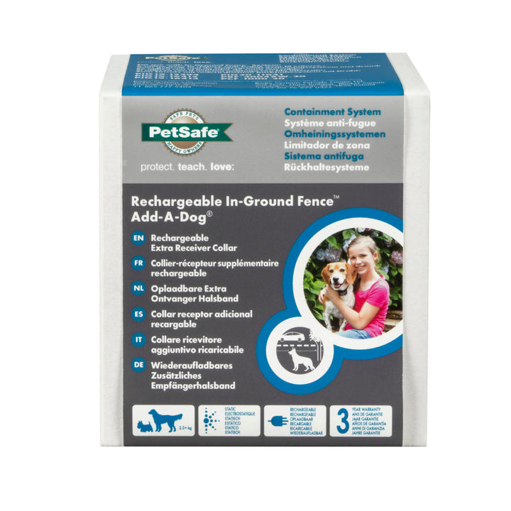 PetSafe Rechargeable In-Ground Fence Add-A-Dog extra receiver collar PIG19-16414 retail box
