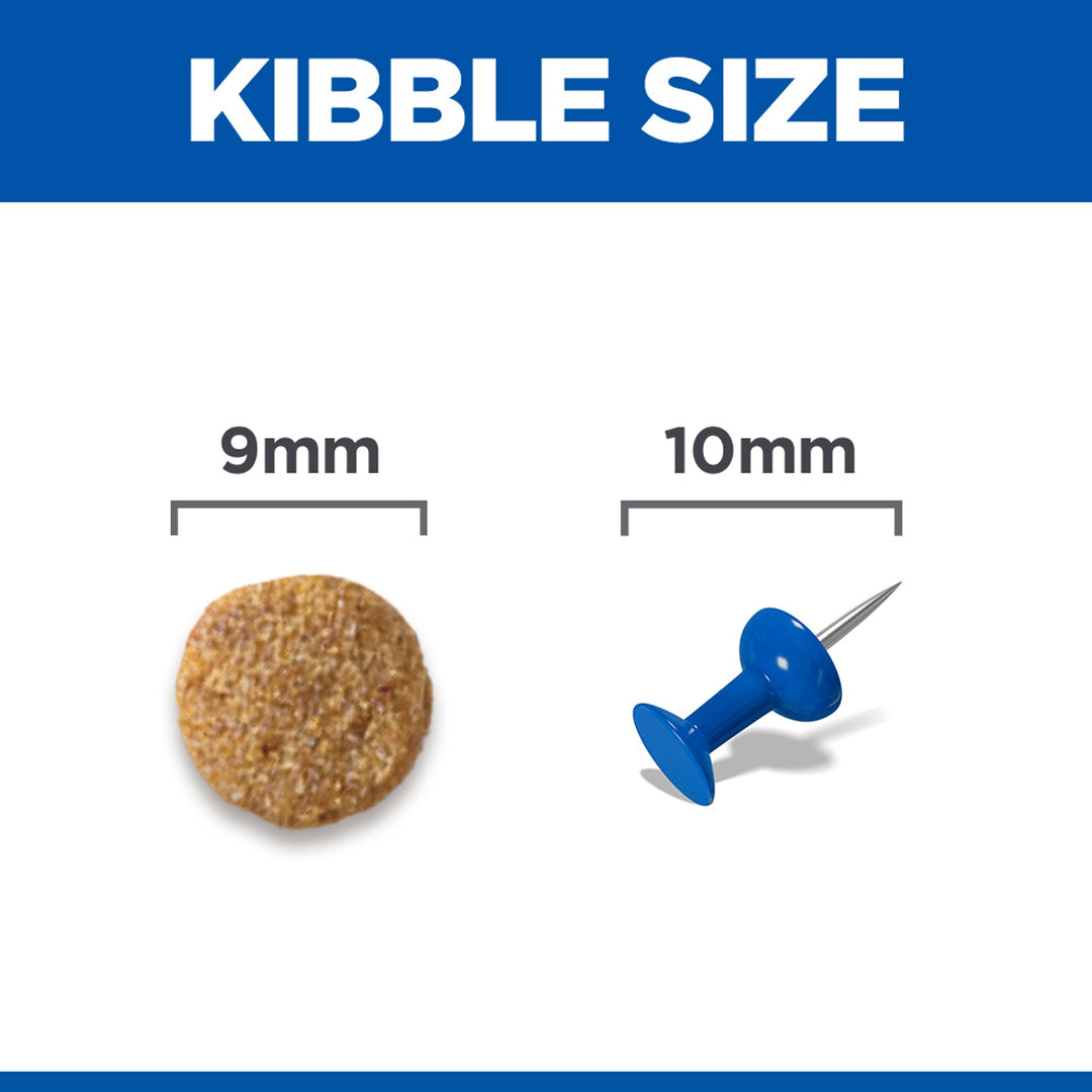 Hill's Science Plan Mature Adult 7+ cat food kibble size 9mm