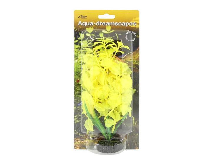 aqua-dreamscapes Autumn Yellow Small Leaf Plastic Aquatic Plant