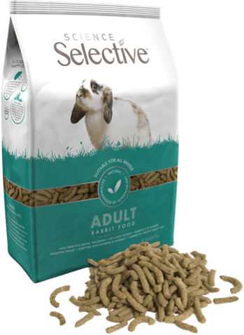 Science Selective Adult Rabbit Food bag with high fibre nuggets