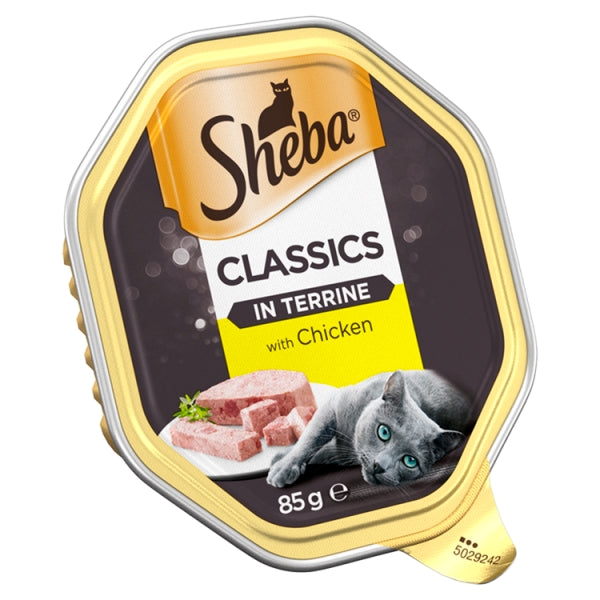 sheba alutray chicken in terrine 85g