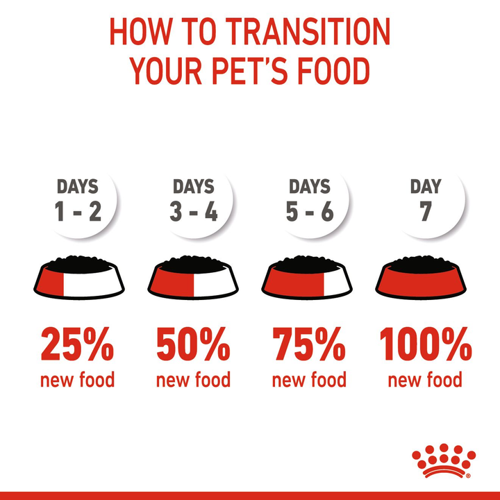 How to transition your puppy to Royal Canin Maxi Puppy over 7 days