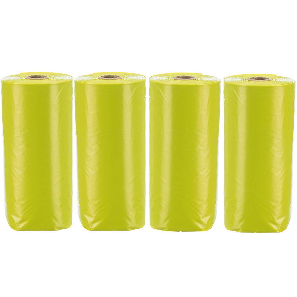 Dog Poop Bags Lemon Scent 4 Rolls of 20 Bags - PetWorld