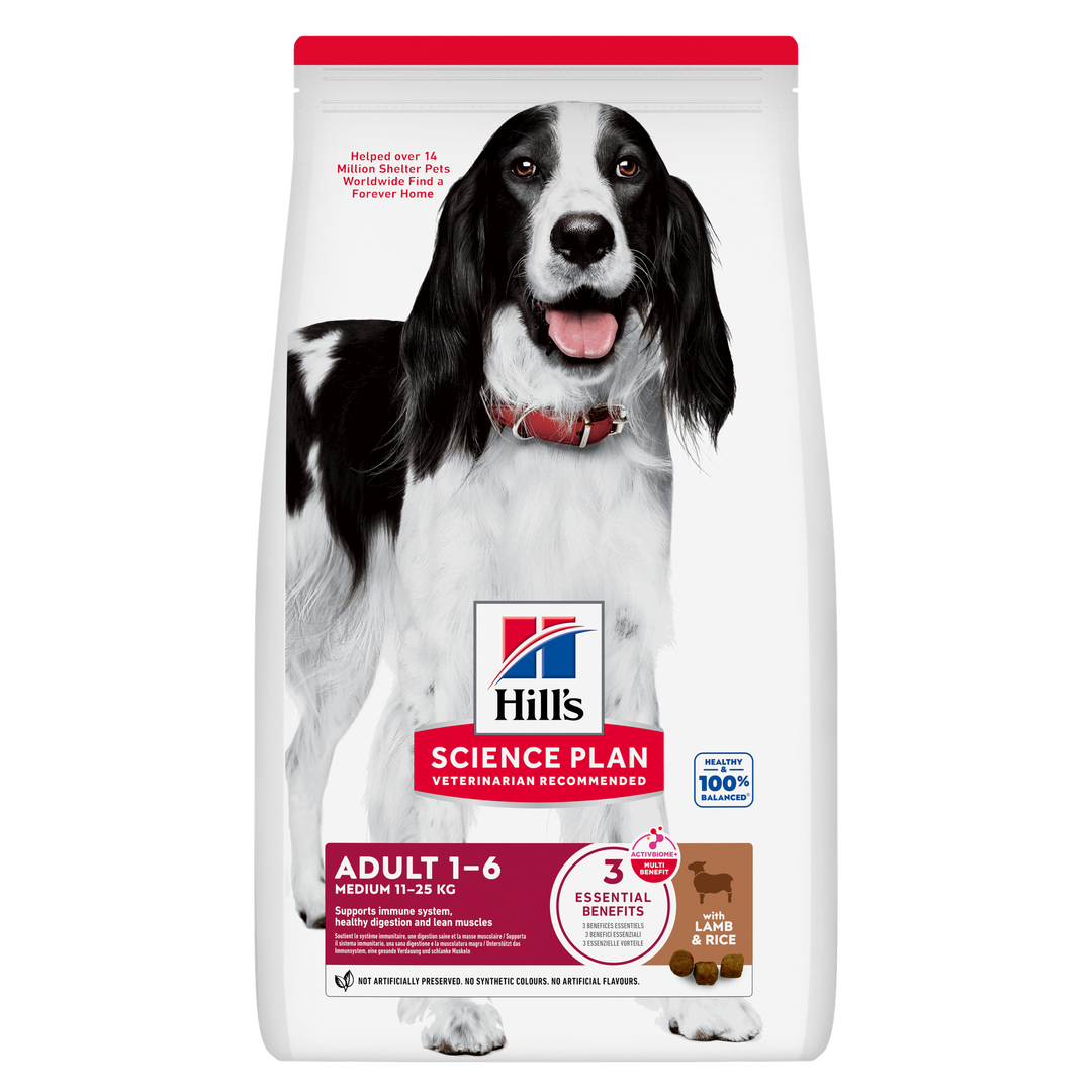 Hills Science Plan Medium Adult Dog Food with Lamb & Rice