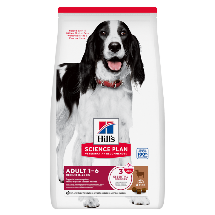 Hills Science Plan Medium Adult Dog Food with Lamb & Rice