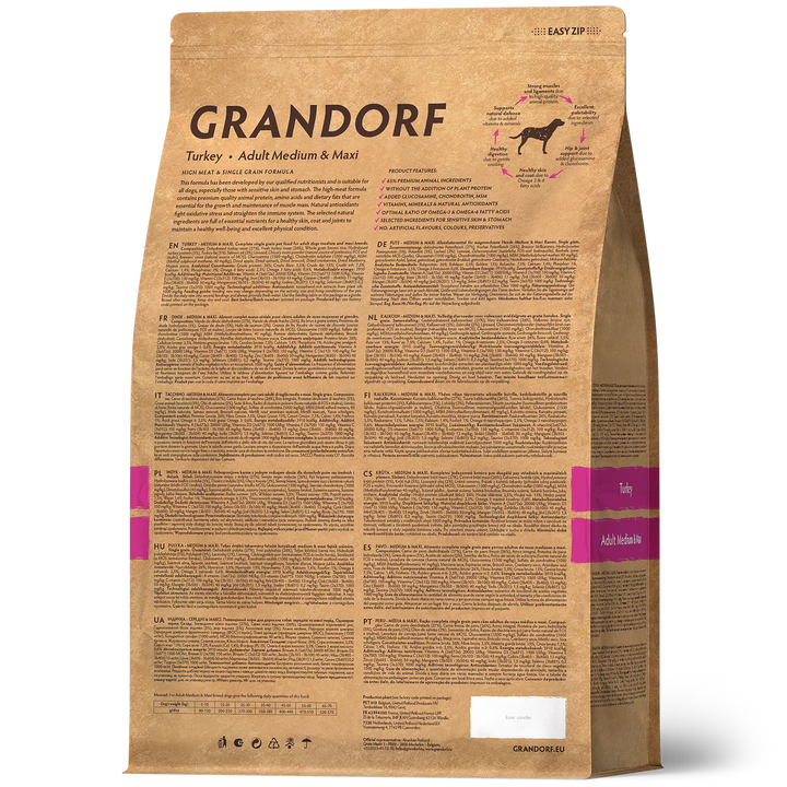 Grandorf Turkey For Medium and Large Breed Dogs